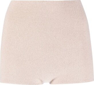 Cashmere Mini Shorts-AA