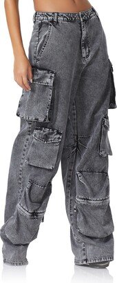 Parker Wide Leg Cargo Jeans