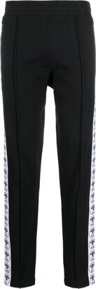 Logo-Print Cotton Track Trousers-AD