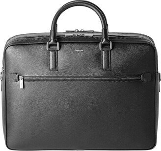 Leather Double Gusset Briefcase