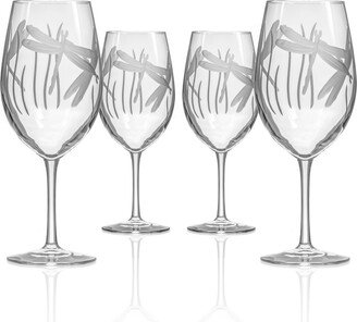 Dragonfly All Purpose Wine 18Oz - Set Of 4 Glasses