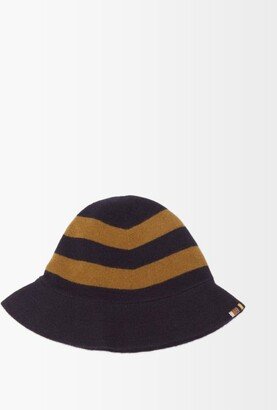 Navy No.166 Bucket Stretch-cashmere Blend Hat