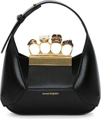 Jewelled Hobo leather mini bag