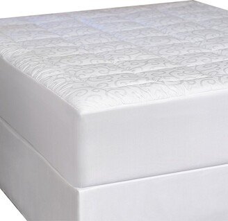 Candice Olson Jacuard Scroll Luxury 300 Thread Count Mattress Pad