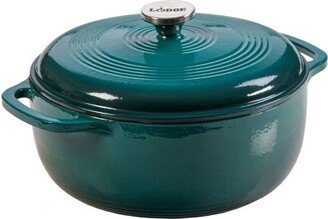 6qt Cast Iron Enamel Dutch Oven Lagoon