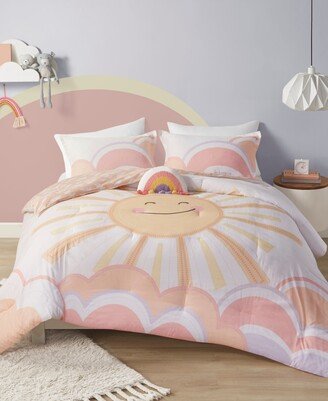 Kids Dawn Sunshine 3-Pc. Comforter Set, Twin - Yellow, Coral