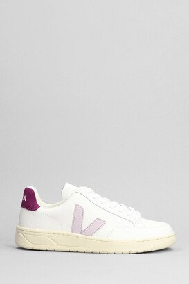 V-12 Sneakers In White Leather