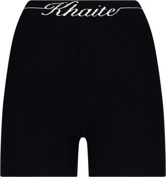 Script Logo Intarsia Bike Shorts