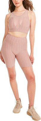 Maximize Scrunched Womens High Rise Workout Bike Shorts