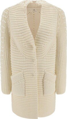 Chunky-Knit V-Neck Cardigan