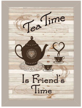 Tea Time by Millwork Engineering, Ready to hang Framed Print, Sand Frame, 10