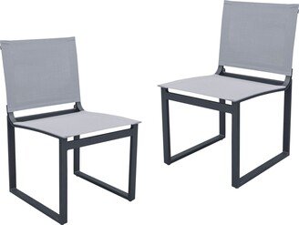 Renava Kayak Modern Outdoor Dark Charcoal Dining Chair