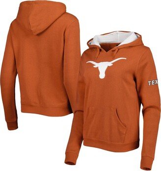 Women's Texas Orange Texas Longhorns Big Logo Team Pullover Hoodie