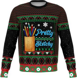 TOP KOALA TEE Pretty Sketchy Unisex Ugly Christmas Sweatshirt 4XL Multi