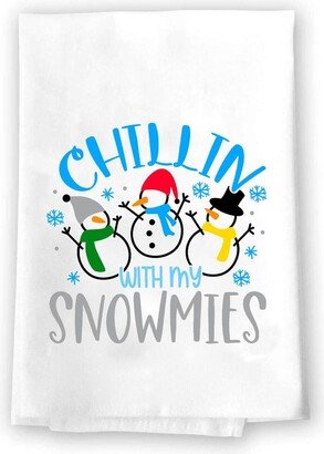 Christmas Decor | Decorative Kitchen Bath Hand Towels Baby It's Cold Outside Xmas Winter Novelty White Towel Home Holiday Decorations