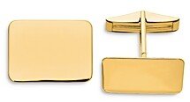 Men's Rectangular Cuff Links in 14K Yellow Gold - 100% Exclusive