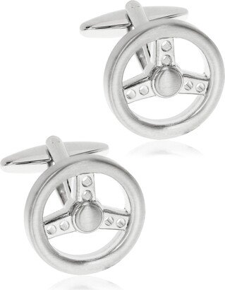 Sutton Silver-Tone Steering Wheel Cufflinks