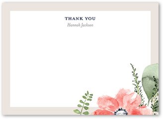 Wedding Thank You Cards: Bridal Bouquets Thank You Card, White, 5X7, Standard Smooth Cardstock, Square