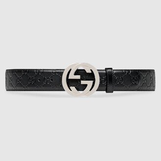 Signature leather belt-AA