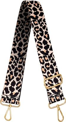 Luxe Ecru Leopard Print Bag Strap.