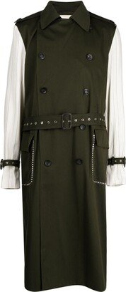 Echo panelled trench coat