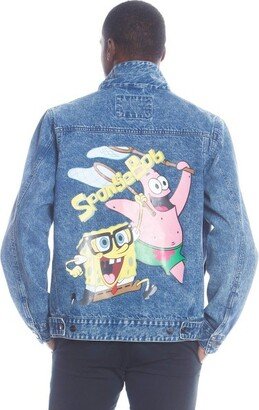 Mens SpongeBob Denim Jacket (Indigo, M)