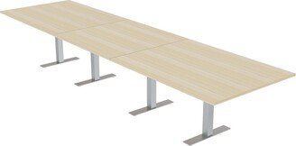 Skutchi Designs, Inc. 16 Ft Modular Rectangular Conference Table Metal T Bases Power Units