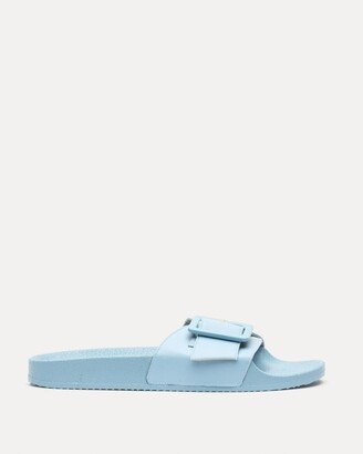 Daisy Slide Vegan Leather Light Blue