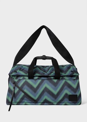 Green Recycled Polyester 'Zig Zag' Holdall Bag