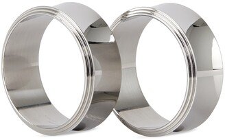 Stainless Steel Pyramid Napkin Ring Set