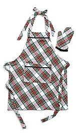 Stewart Tartan Child Apron & Oven Mitt Set