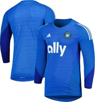 Men's Blue Charlotte Fc 2023 Goalkeeper Long Sleeve Replica Jersey