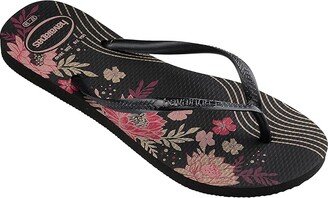 Slim Organic Flip Flop Sandal (Black 1) Women's Sandals