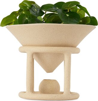 SIN Beige Reservoir Floor Planter