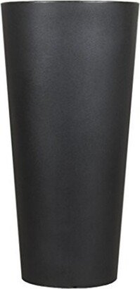 Cosmopolitan Tall Round Plastic Planter Black 32