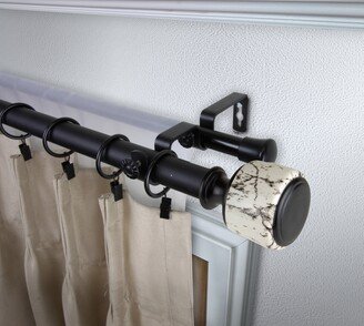 InStyleDesign Genesis 1 inch Diameter Adjustable Double Curtain Rod