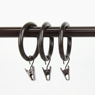 InStyleDesign Heavy Duty 1.5 inch Cocoa Curtain Rings