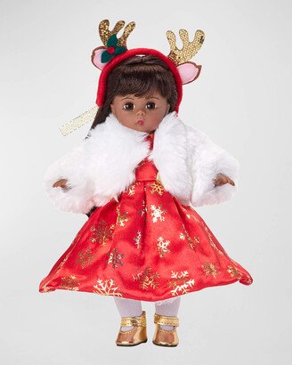 Madame Alexander Dolls Deer Santa Collectible Christmas Dark Skin Doll
