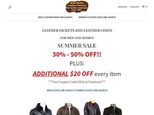 Leather Modes Promo Codes & Coupons