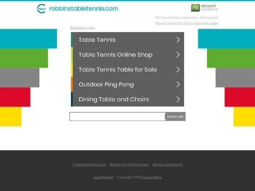 Robbins Table Tennis Promo Codes & Coupons