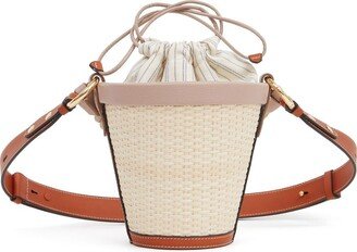 Woven Mini Bucket Bag