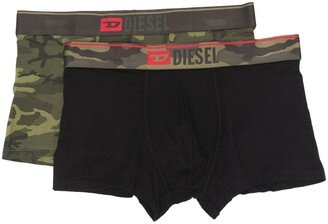 Camouflage-Print Logo Boxers