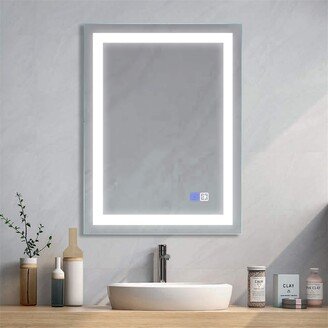 TONWIN Bathroom Mirror 24×32 with Dimmable LED Light Makeup Mirror Anti-fog