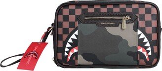 Sip With Camo Accent Toiletry Brick Beauty Case Brown