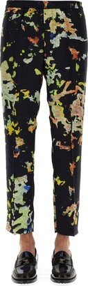 Graphic Printed Cropped Pants