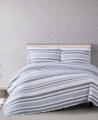 Curtis Stripe King Quilt Set