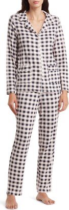 Check Notch Collar Pajamas