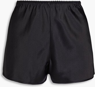 Silk-charmeuse pajama shorts