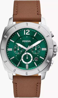 Fossil Outlet Privateer Chronograph Brown Leather Watch-AA