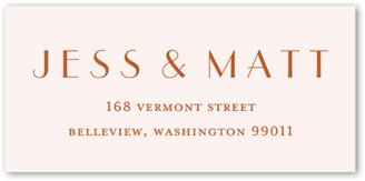 Wedding Address Labels: Soft Silhouette Address Label, Brown, Address Label, Matte